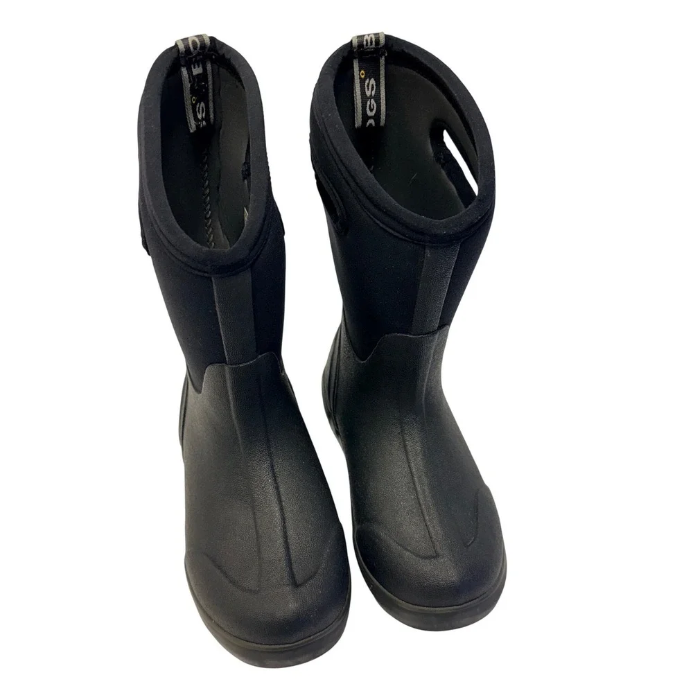 Bogs Kids Classic II High Waterproof Insulated Rain Boots Black 72950W-001 SZ4